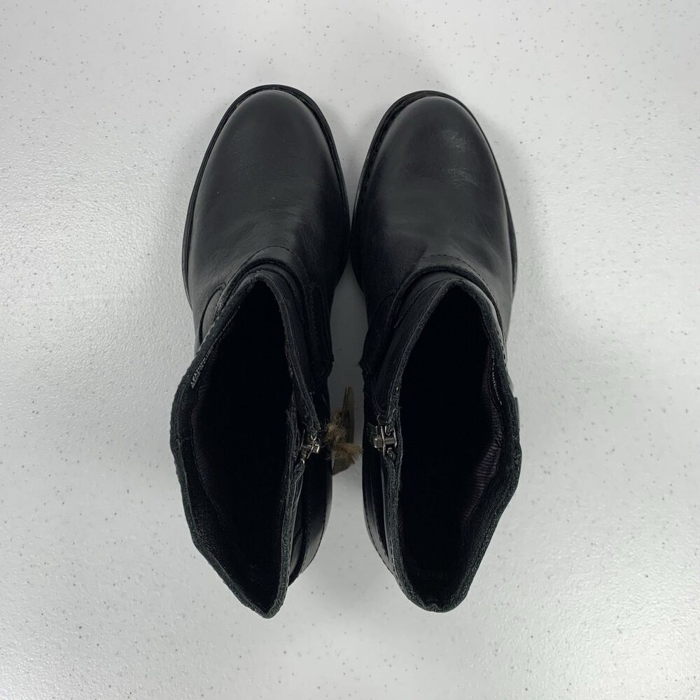 NWT Born Carmel Harness Ankle Boots Women’s 10 Black Leather - Picture 6 of 10